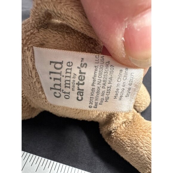 Cuddly Carters Child Of Mine Plush SM Monkey Soft Pink Bow Lovie Security Toy - Picture 5 of 6